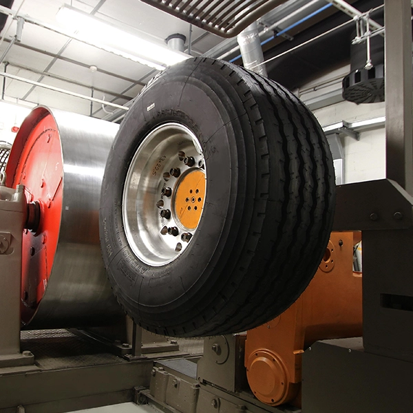 Advanced tyre engineering and testing process at Maxtron manufacturing facility, ensuring application-specific performance, durability, safety and reliability for commercial and industrial tyre solutions.