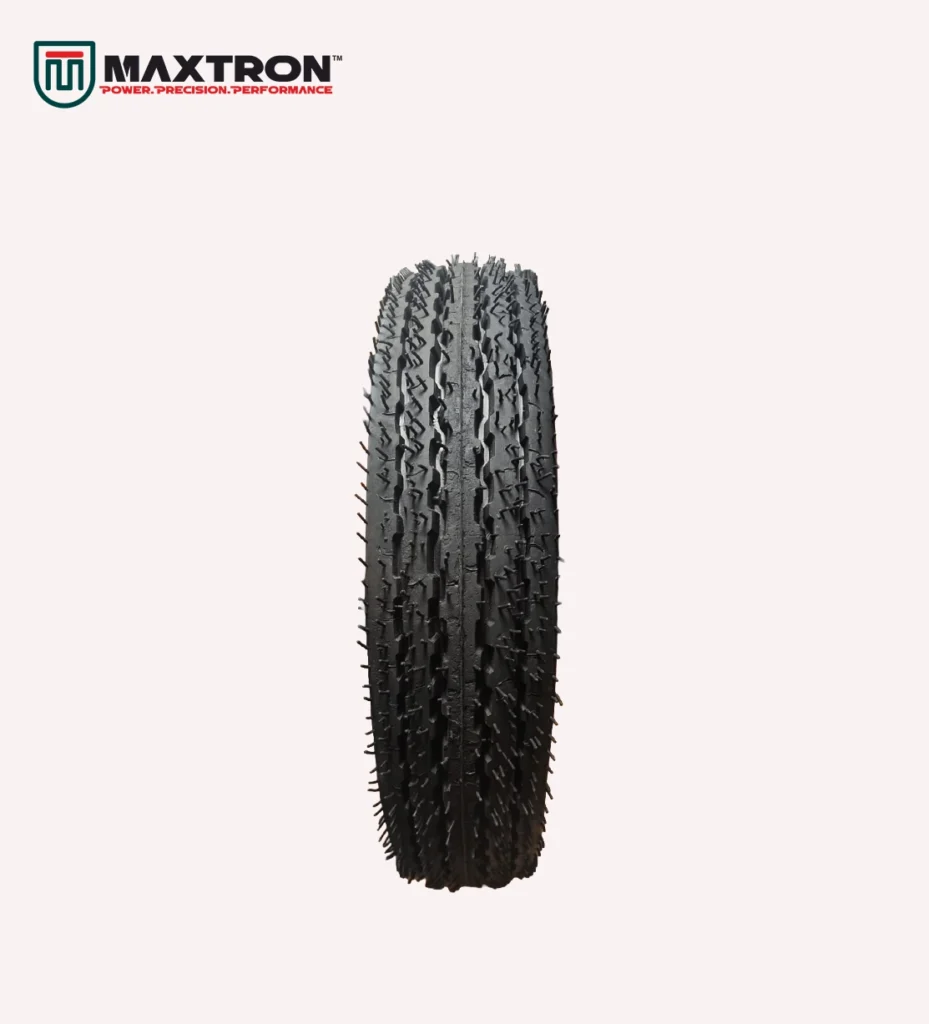 Maxtron S-102 scooter tyre with multi-rib tread pattern for superior road grip, enhanced stability, smooth handling, and long-lasting durability.