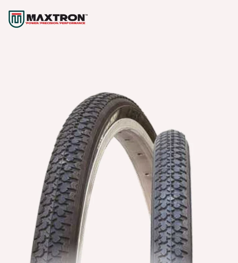 Maxtron A-127 bicycle city tyre with an advanced block tread pattern, engineered for enhanced road grip, riding comfort, and long-lasting performance on urban roads.